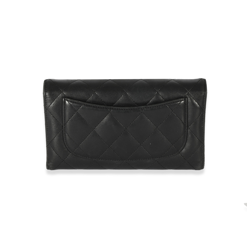 Chanel Black Lambskin Classic Long Wallet - Picture 3 of 7